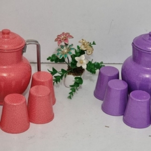 سرویس ۸پارچه پارچ و لیوان روحی رنگی