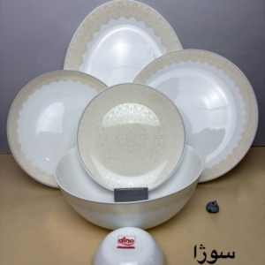 سرویس ۲۶پارچه آرکوپال   طرح سواژ کرم 