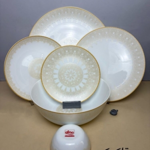 سرویس ۲۶پارچه آرکوپال طرح سواژ کرم 