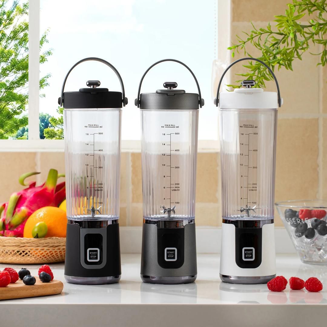 مخلوطکن شخصی (شیکر)JUICING CUP قابل حمل شارژی USB – مدل 500ML با تیغه اس