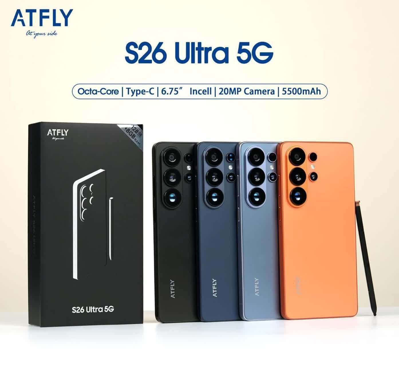 گوشی موبایل شرکت ATFLY مدل S26 ULTRA 5G