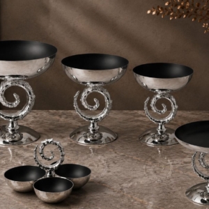 سرویس پذیرایی ۵پارچه حلزون سیلور