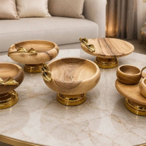 سرویس پذیرایی ۵پارچه چوب لیلیوم 