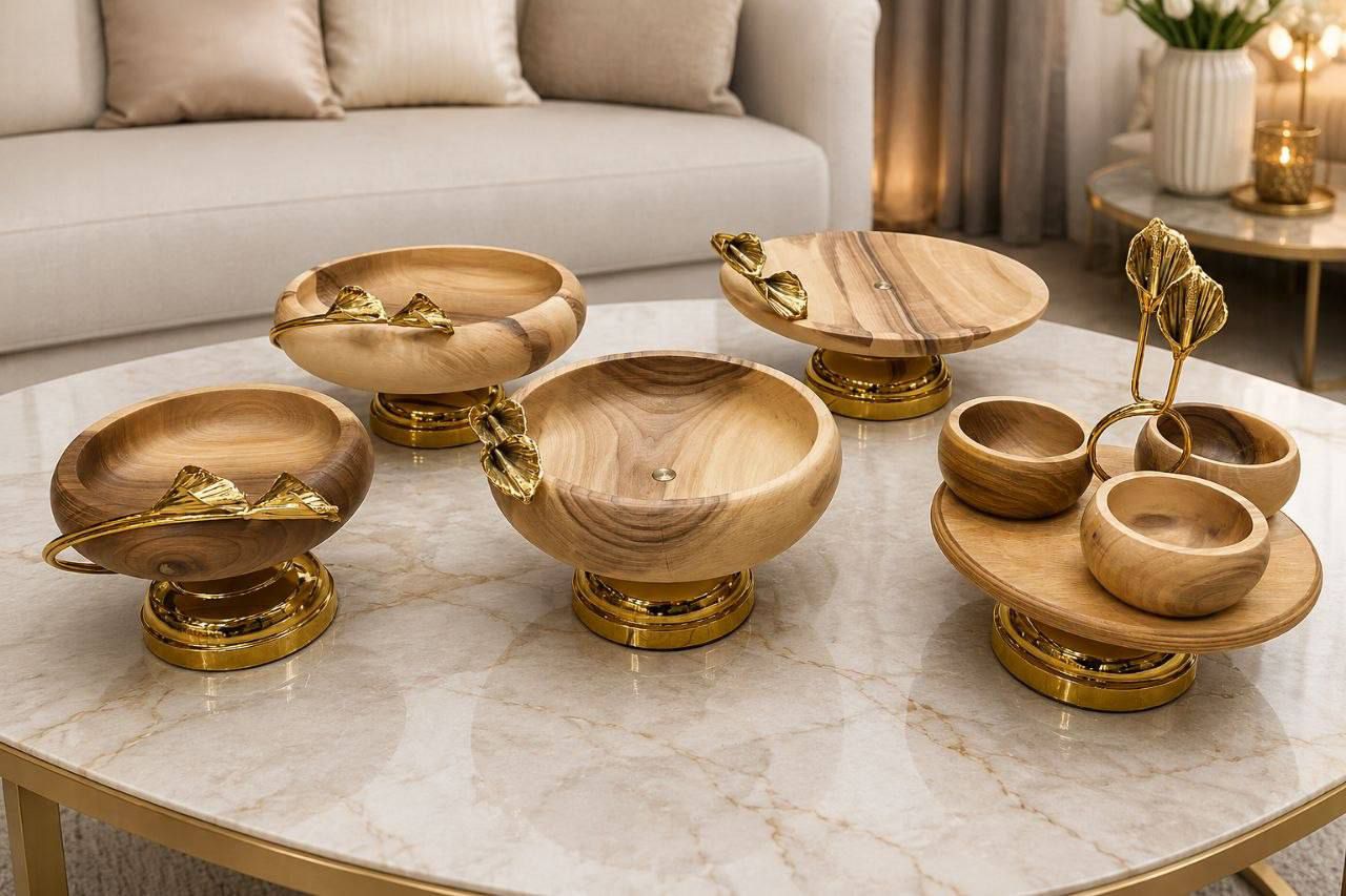 سرویس پذیرایی ۵پارچه چوب لیلیوم
