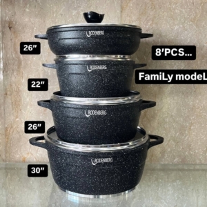 سرویس قابلمه  رودنبرگ8پارچه چدن گرانیت مدل junior family