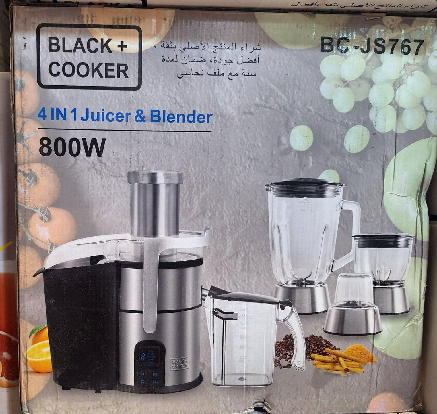 آبمیوه گیری 4کاره بلک کوکر