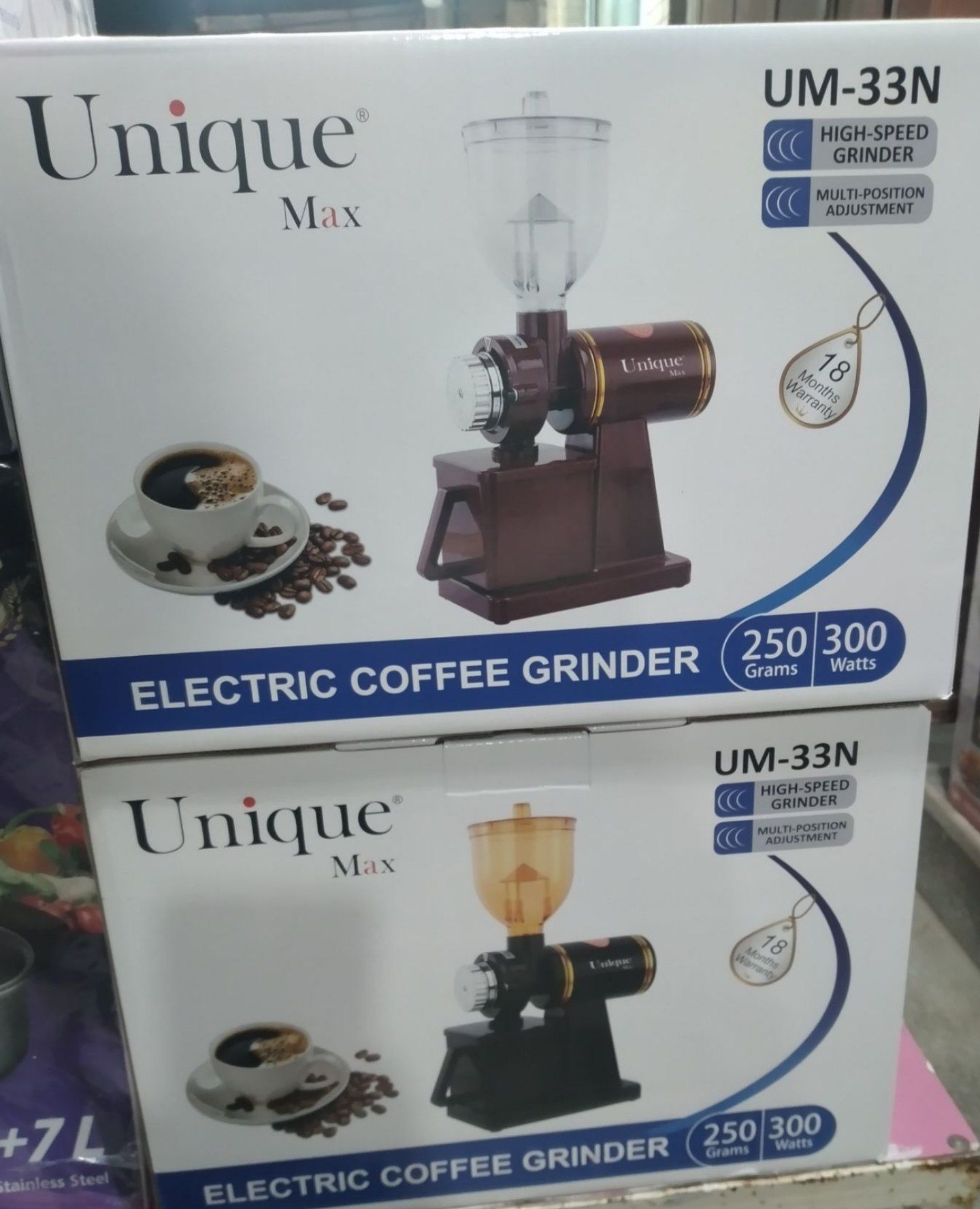 آسیاب قهوه یونیک 250وات 300گرمی