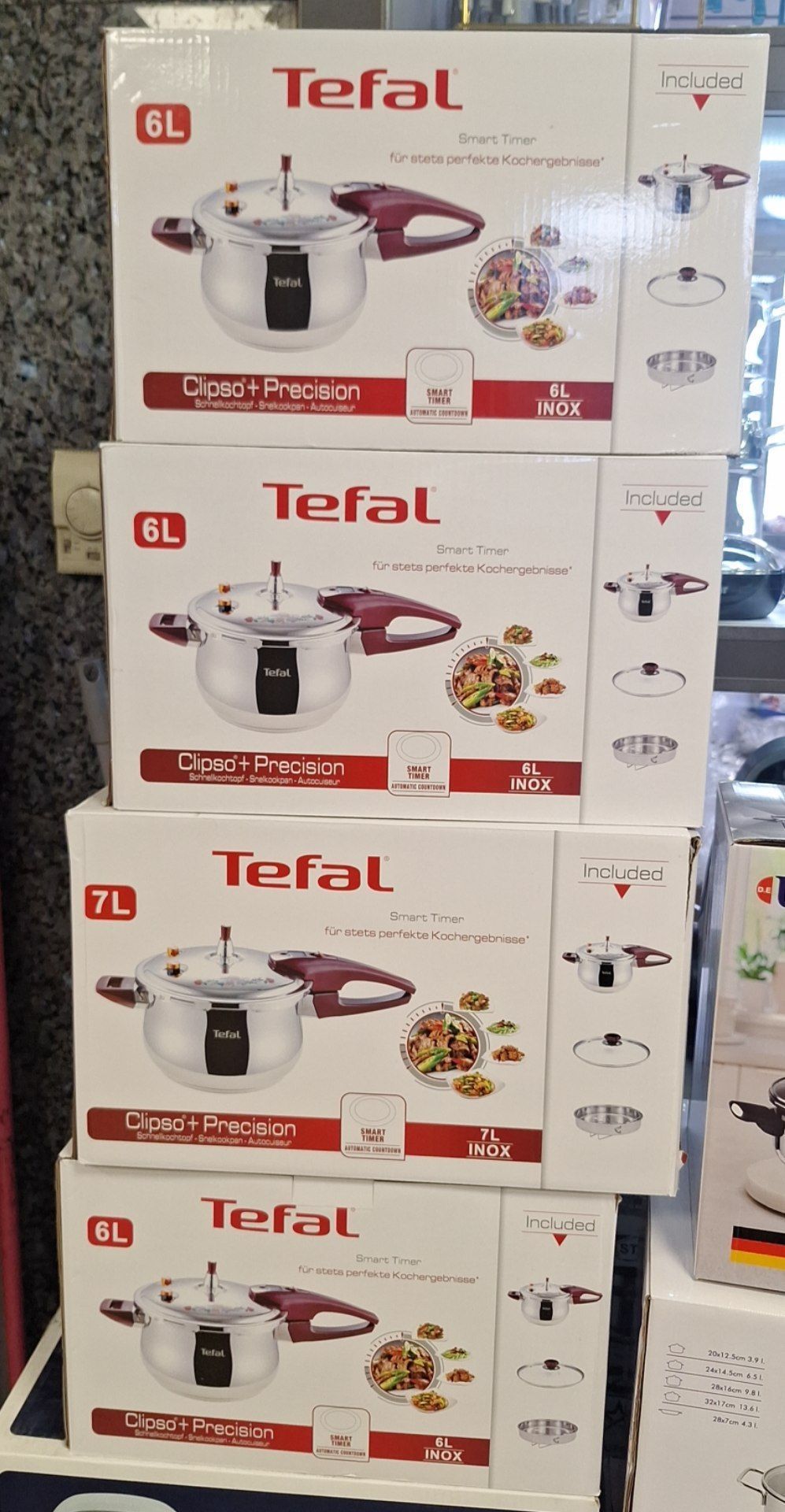 زودپز روگازی تک دسته تفال فرانسه 6لیتری