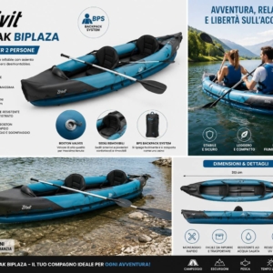 قایق بادی دو نفره CRIVIT KAYAK BIPLAZA