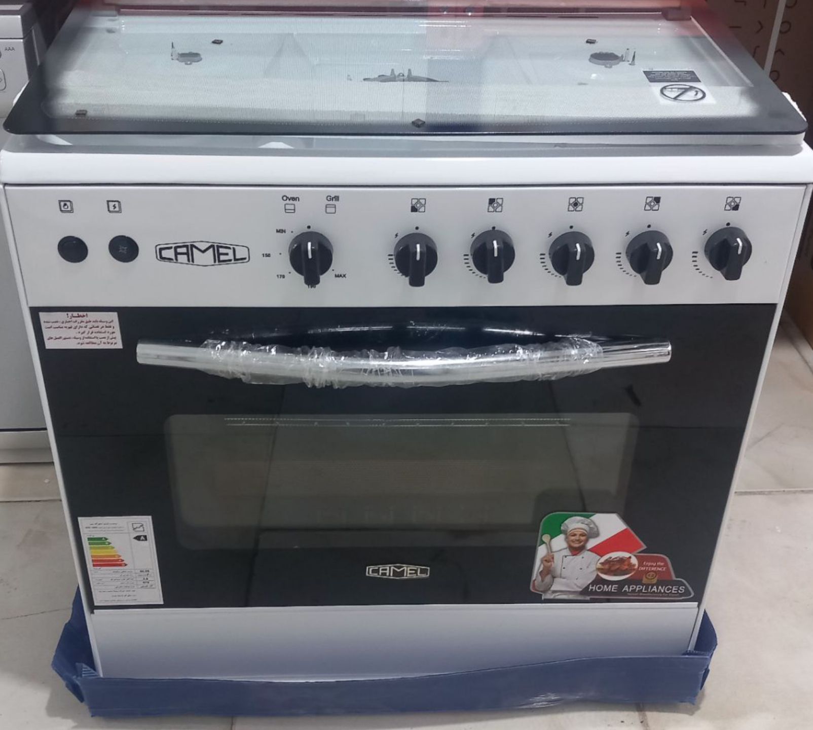 گاز فر دار و ترموکوپل داره کِمل سر چدنی 