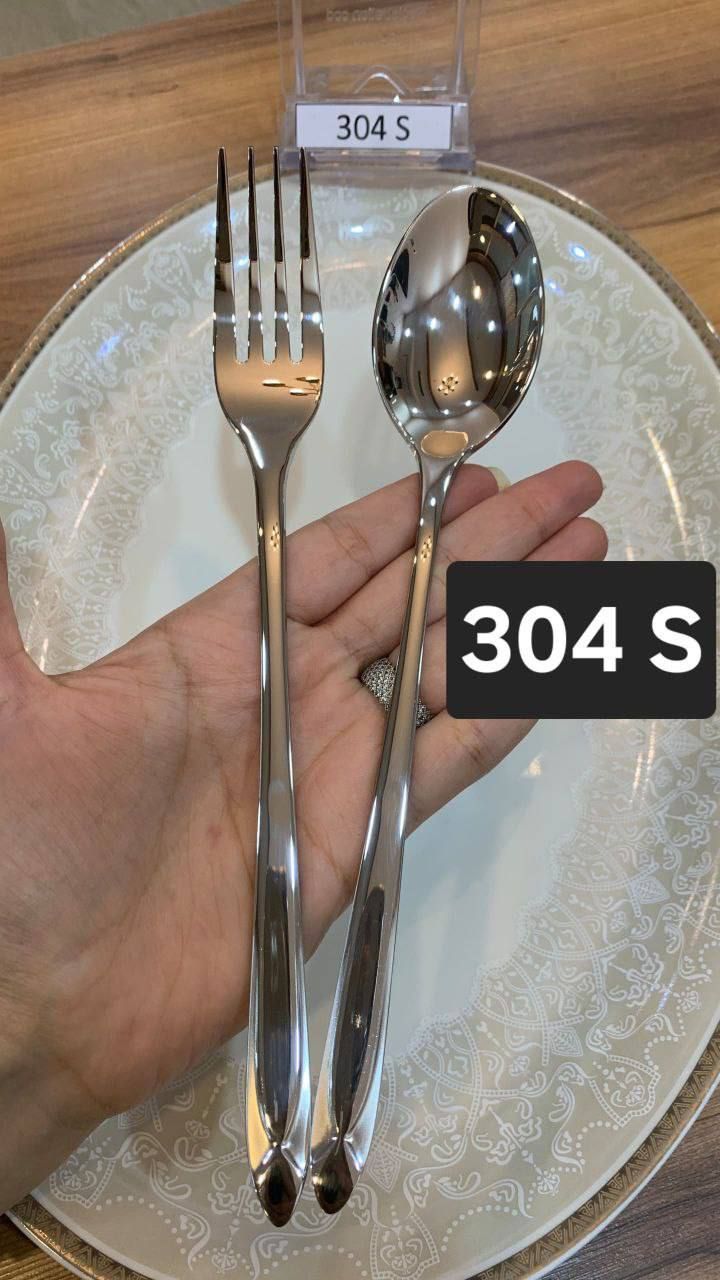 سرویس قاشق و چنگال SG طرح های جدید 20264میل144 پارچه 30 نفره - تصویر 2