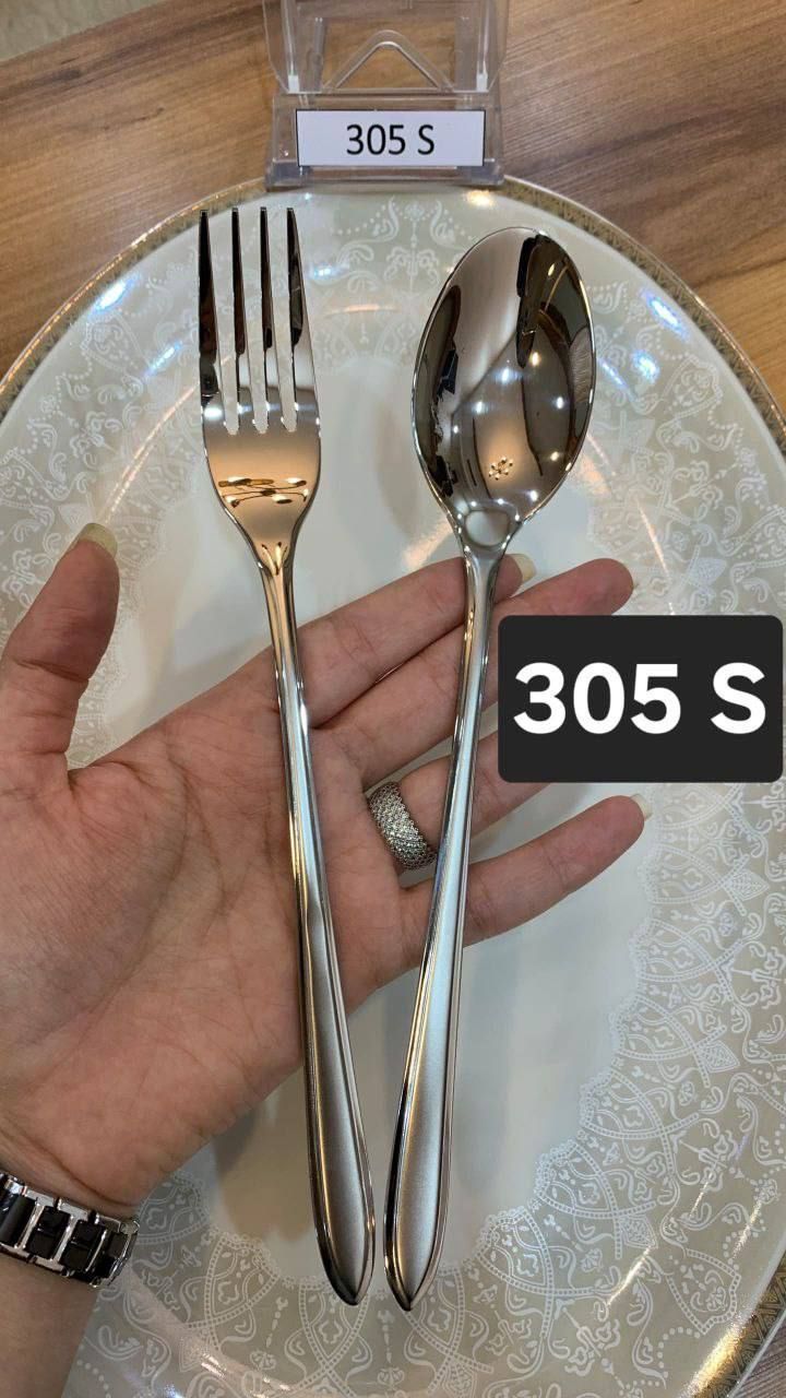 سرویس قاشق و چنگال SG طرح های جدید 20264میل144 پارچه 30 نفره - تصویر 7