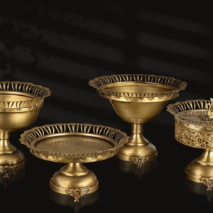 سرویس پذیرایی 4 تیکه پر طاووسی آنتیک 