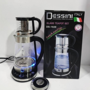 چای ساز دسینی کتری قوری پیرکس صفحه دیجیتال
