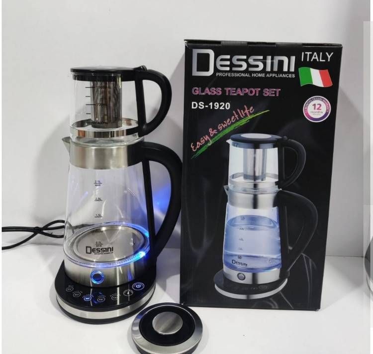 چای ساز دسینی کتری قوری پیرکس صفحه دیجیتال