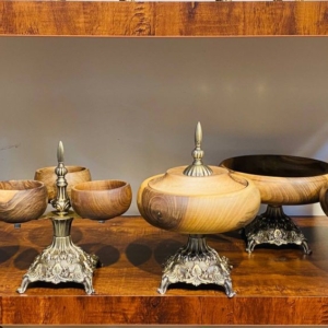 سرویس پذیرایی امپریال چوب گردو آنتیک 